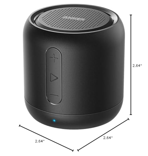 Anker Soundcore Mini, Super-Portable Bluetooth Speaker with 15-Hour Playtime, 66-Foot Bluetooth Range, Enhanced Bass, Noise-Cancelling Microphone (Renewed)
